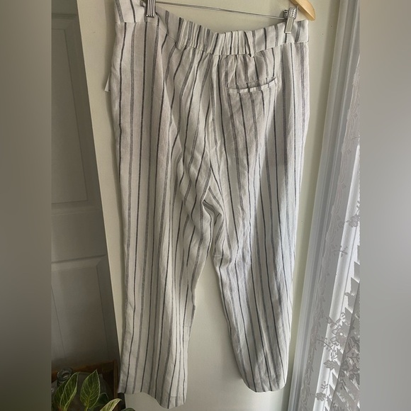 NWT Old Navy Extra High Waisted Linen Blend Taylor Wide-Leg Trouser Pants Size L - Picture 7 of 11